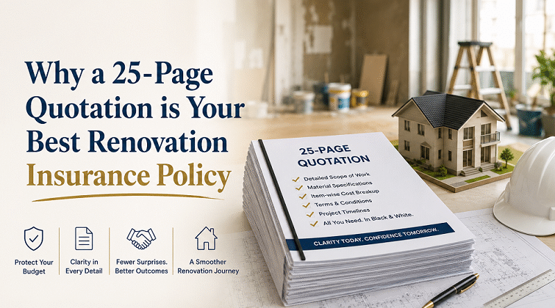 Why a 25-Page Quotation is Your Best Renovation Insurance Policy